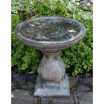 concrete bird bath